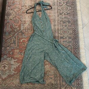 American Eagle Green Floral Jumpsuit/Romper XL *NWT*